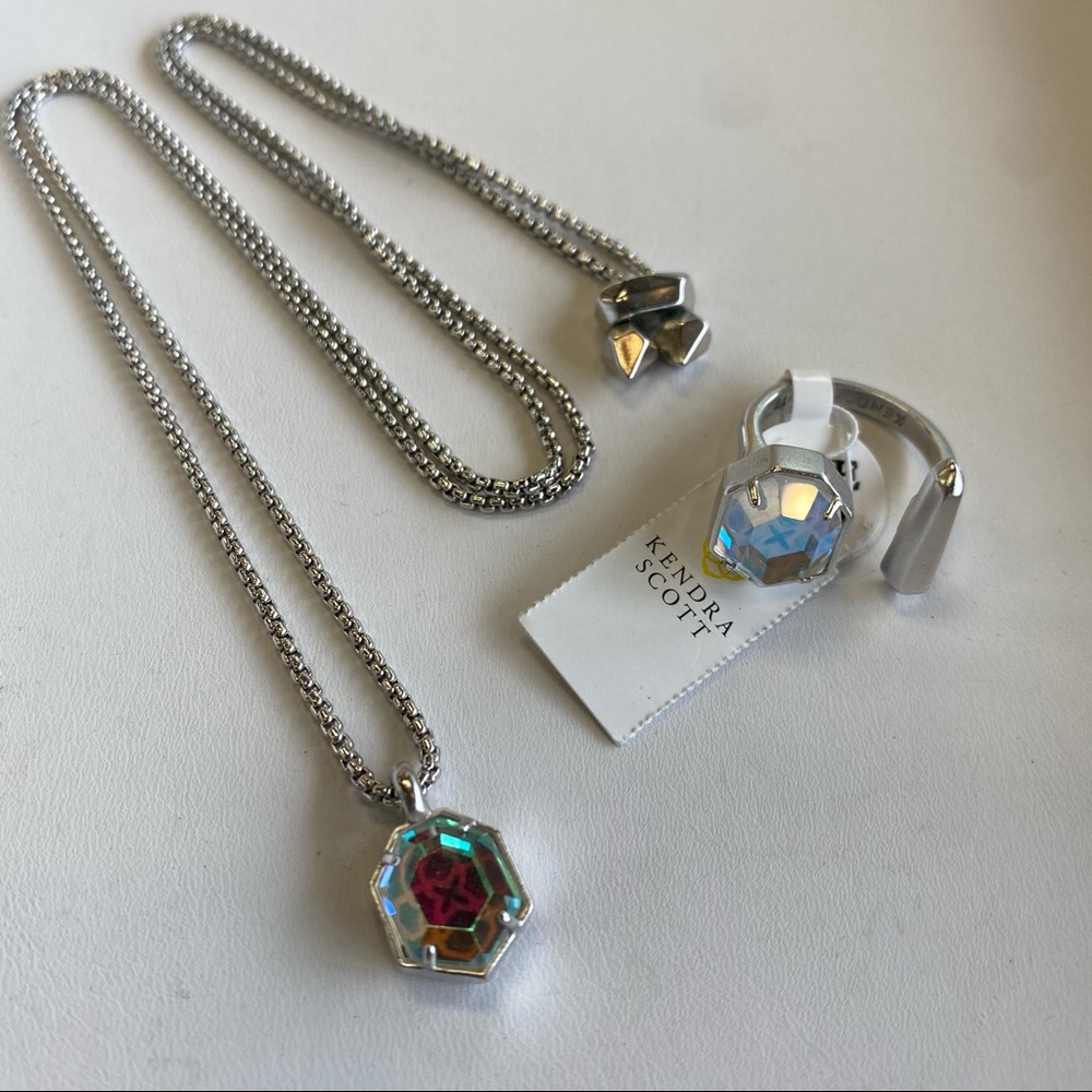 Kendra Scott Teo Necklace & Theodore Ring
